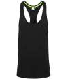 TL504 Tombo Muscle Vest Black colour image